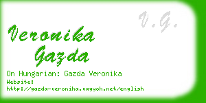 veronika gazda business card